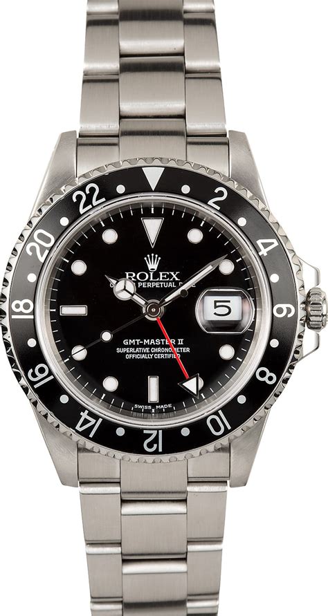 2005 used rolex gmt master ii black 16710